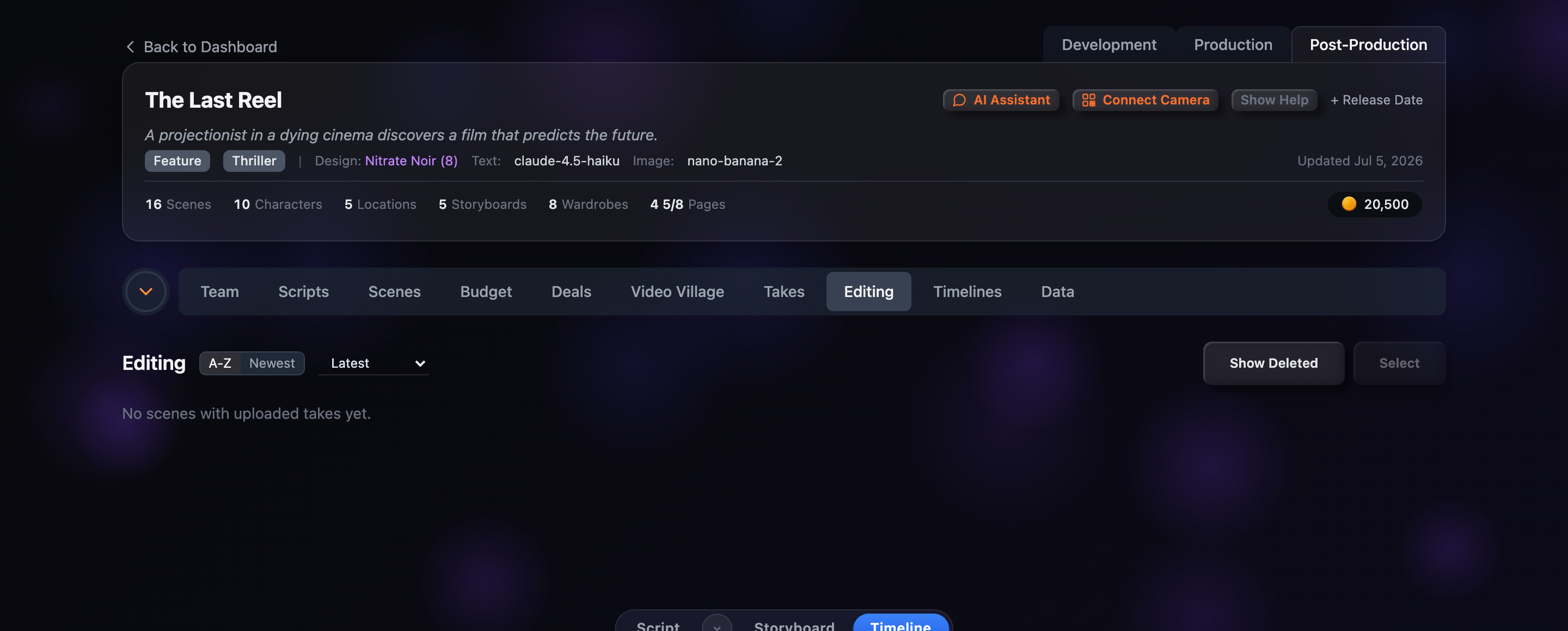 Editing & Timelines — screenshot 4 of 4